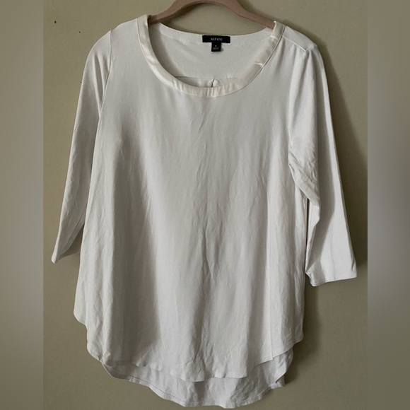Alfani Satin Trim Top M - Picture 1 of 4